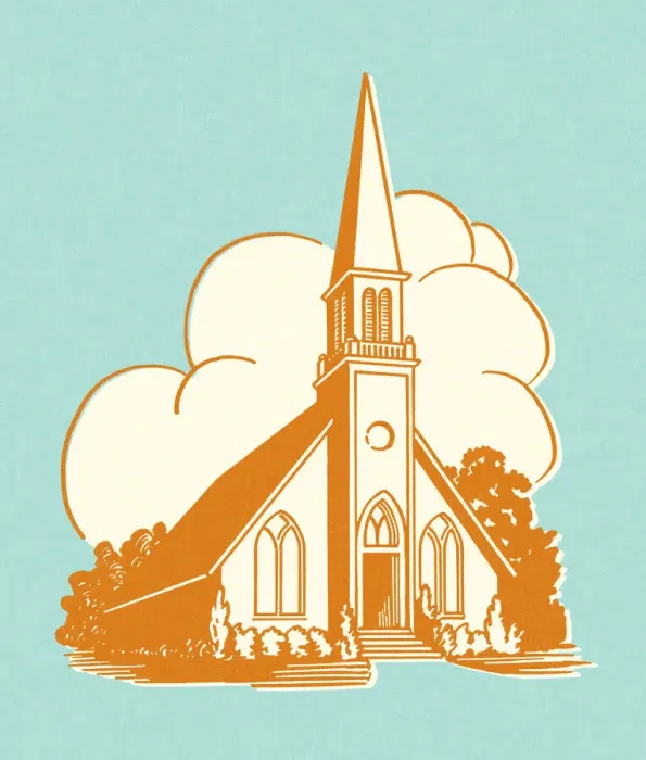 Framed Print : Church With a Steeple Framed Print : Church With a Steeple