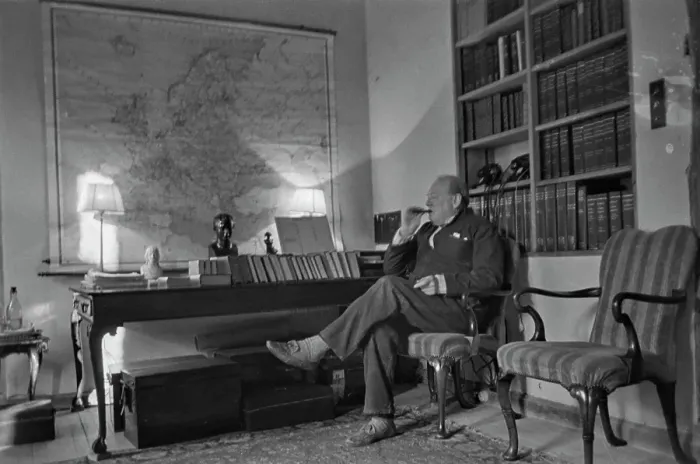 Framed Print : Churchill At Chartwell Framed Print : Churchill At Chartwell