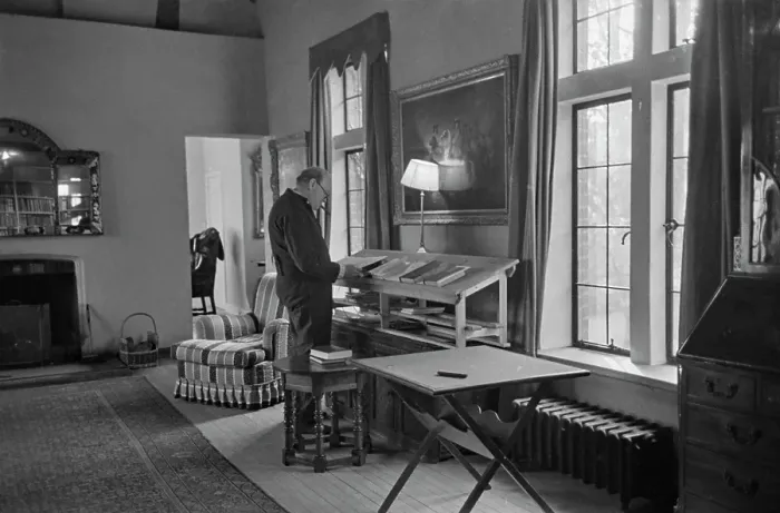 Framed Print : Churchill At Chartwell