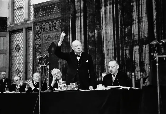 Framed Print : Churchill On Europe Framed Print : Churchill On Europe