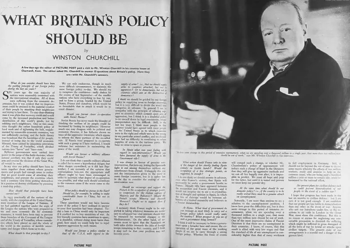 Framed Print : Churchill Interview Framed Print : Churchill Interview