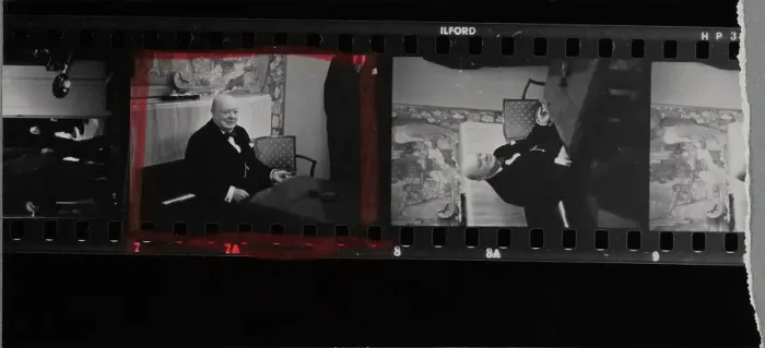 Framed Print : Churchill Press Conference Framed Print : Churchill Press Conference