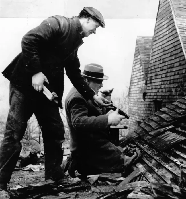 Framed Print : Churchill Repairing Framed Print : Churchill Repairing