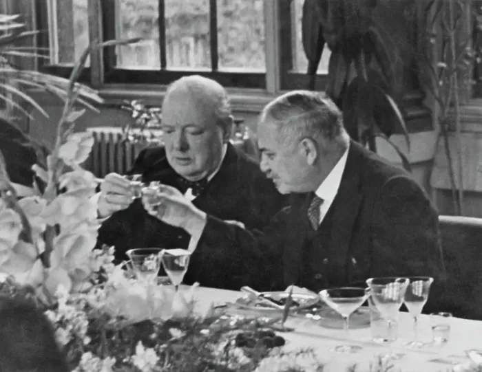 Framed Print : Churchill And Soviet Ambassador Framed Print : Churchill And Soviet Ambassador