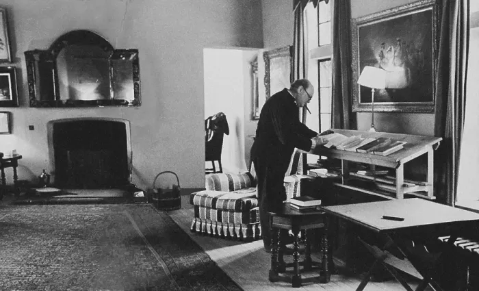 Framed Print : Churchill At Work Framed Print : Churchill At Work