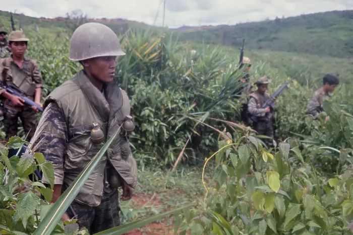 Framed Print : CIDG Soldiers, Vietnam War Framed Print : CIDG Soldiers, Vietnam War