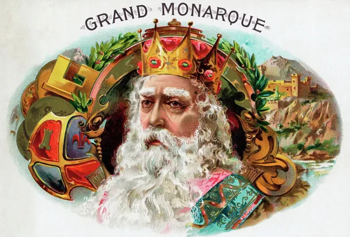 Framed Print : Cigar Box Label For Grand Monarque Framed Print : Cigar Box Label For Grand Monarque