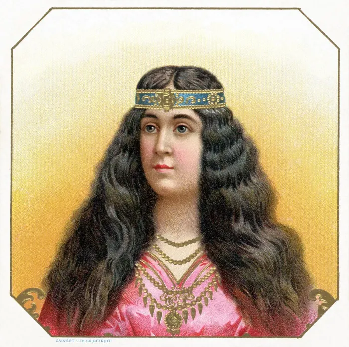 Framed Print : Cigar Box Label With Portrait Of Woman Framed Print : Cigar Box Label With Portrait Of Woman