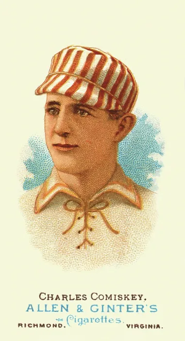 Framed Print : Cigarette Card Of Charles Comiskey Framed Print : Cigarette Card Of Charles Comiskey