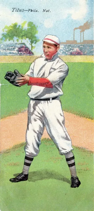 Framed Print : Cigarette Card Of John Titus