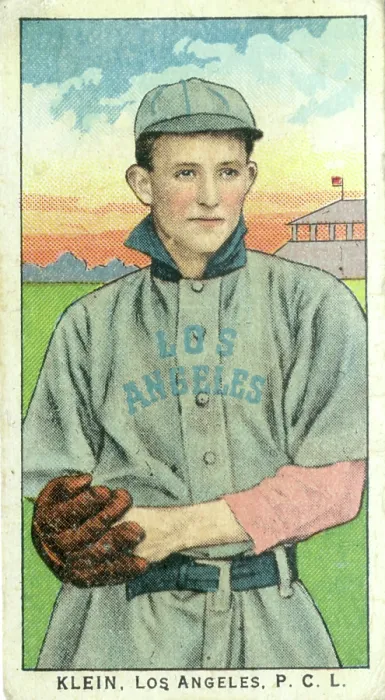 Framed Print : Cigarette Card Of Los Angele's Klein Framed Print : Cigarette Card Of Los Angele's Klein