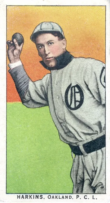 Framed Print : Cigarette Card Of Oakland's Harkins Framed Print : Cigarette Card Of Oakland's Harkins