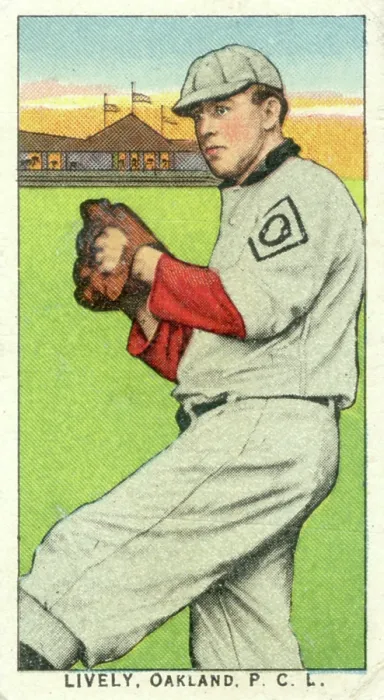 Framed Print : Cigarette Card Of Oakland's Jack Lively Framed Print : Cigarette Card Of Oakland's Jack Lively