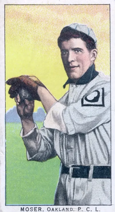 Framed Print : Cigarette Card Of Oakland's Walter Moser Framed Print : Cigarette Card Of Oakland's Walter Moser