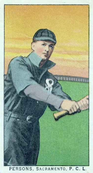 Framed Print : Cigarette Card Of Sacramento's Earl Persons Framed Print : Cigarette Card Of Sacramento's Earl Persons