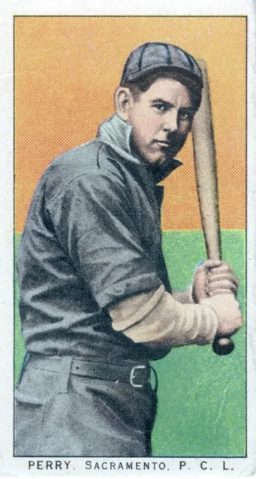 Framed Print : Cigarette Card Of Sacramento's Hank Perry Framed Print : Cigarette Card Of Sacramento's Hank Perry