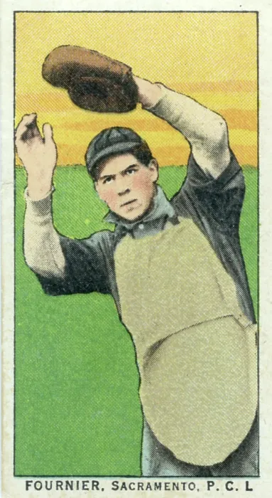Framed Print : Cigarette Card Of Sacramento's Jack Fournier Framed Print : Cigarette Card Of Sacramento's Jack Fournier