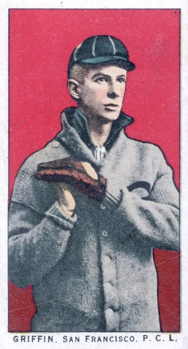 Framed Print : Cigarette Card Of San Francisco's Ed Griffin Framed Print : Cigarette Card Of San Francisco's Ed Griffin