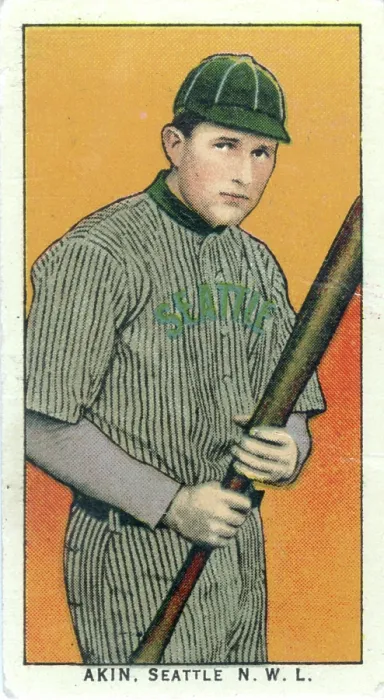 Framed Print : Cigarette Card Of Seattle's Akin Framed Print : Cigarette Card Of Seattle's Akin