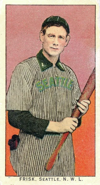 Framed Print : Cigarette Card Of Seattle's Emil Frisk Framed Print : Cigarette Card Of Seattle's Emil Frisk
