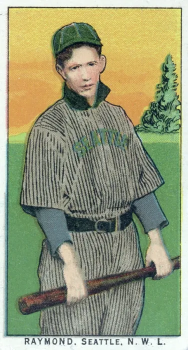 Framed Print : Cigarette Card Of Seattle's Frank Raymond Framed Print : Cigarette Card Of Seattle's Frank Raymond