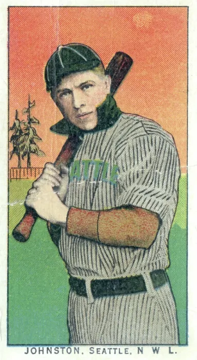 Framed Print : Cigarette Card Of Seattle's Johnston Framed Print : Cigarette Card Of Seattle's Johnston