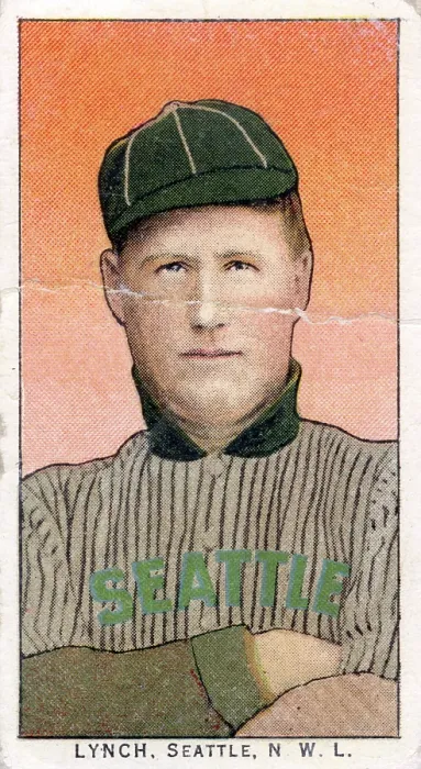 Framed Print : Cigarette Card Of Seattle's Lynch Framed Print : Cigarette Card Of Seattle's Lynch