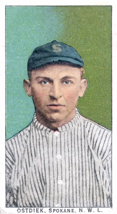Framed Print : Cigarette Card Of Spokane's Ostdiek Framed Print : Cigarette Card Of Spokane's Ostdiek