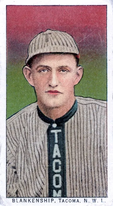 Framed Print : Cigarette Card Of Tacoma's Cliff Blankenship Framed Print : Cigarette Card Of Tacoma's Cliff Blankenship