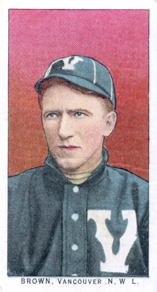 1910 Print of Vancouver Baseball Player Brown. Art Prints, Posters &  Puzzles from Fine Art Storehouse