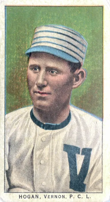 Framed Print : Cigarette Card Of Vernon's Happy Hogan