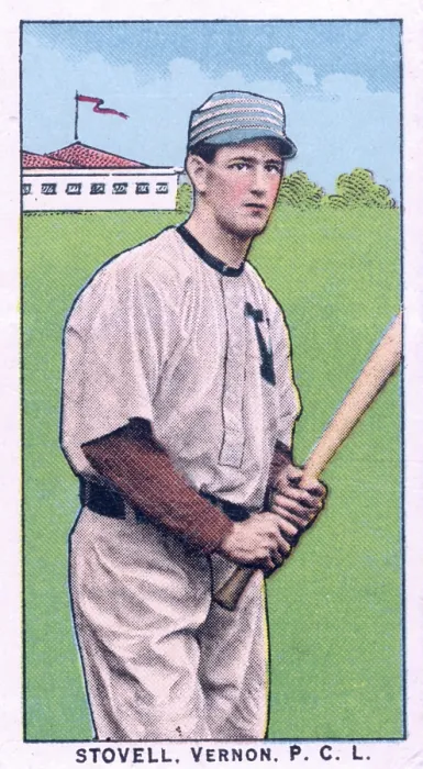 Framed Print : Cigarette Card Of Vernon's Jesse Stovall Framed Print : Cigarette Card Of Vernon's Jesse Stovall