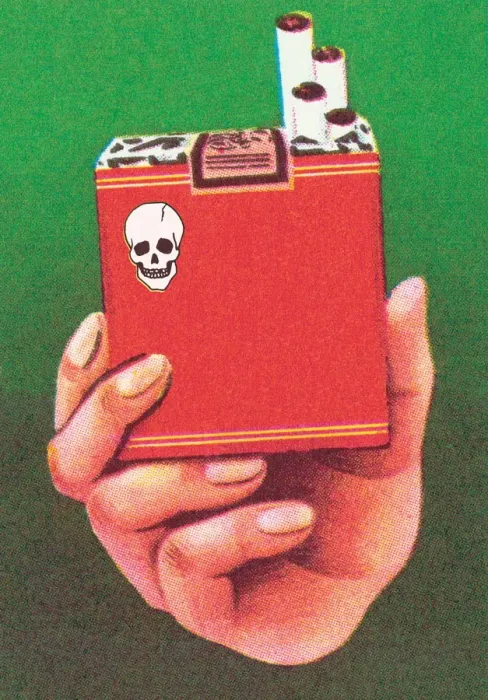 Framed Print : Cigarettes kill