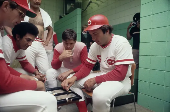 Framed Print : Cincinnati Reds Players In Locker Room Framed Print : Cincinnati Reds Players In Locker Room