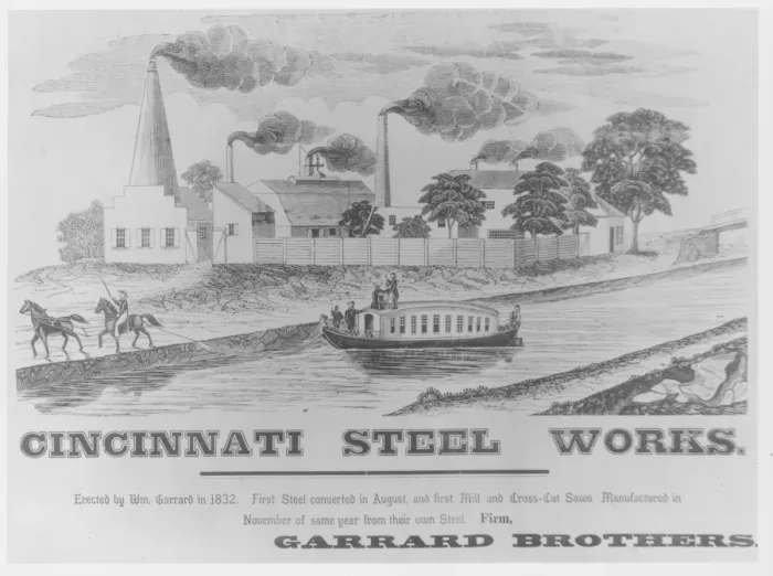 Framed Print : Cincinnati Steel Works Framed Print : Cincinnati Steel Works