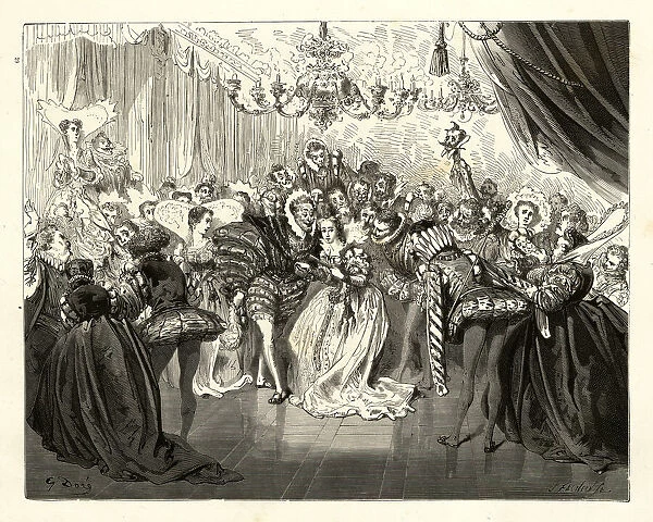 Cinderella at the Princes ball, Fairy Tales of Charles Perrault