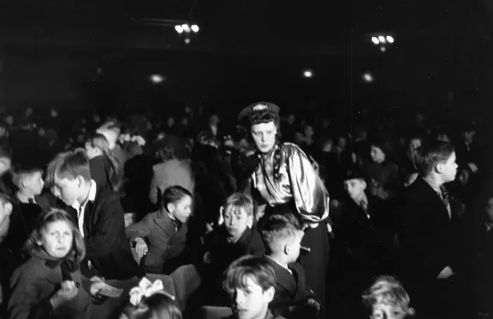Framed Print : Cinema Audience