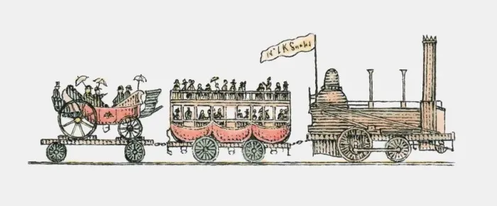Framed Print : circa 19th century, development, horizontal, image sequence, innovation, large group of people Framed Print : circa 19th century, development, horizontal, image sequence, innovation, large group of people