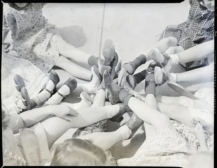 Framed Print : Circle of Children's Feet