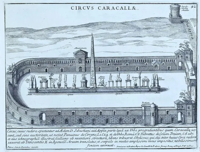 Framed Print : The Circus of Maxentius, known until the 19th century as the Circus of Caracalla, was an ancient building in Rome, historical Rome, Italy, digital reproduction of an original 17th-century design, original date not known Framed Print : The Circus of Maxentius, known until the 19th century as the Circus of Caracalla, was an ancient building in Rome, historical Rome, Italy, digital reproduction of an original 17th-century design, original date not known