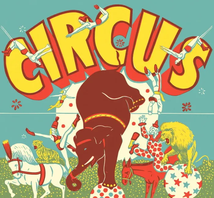 Framed Print : Circus Scene Framed Print : Circus Scene