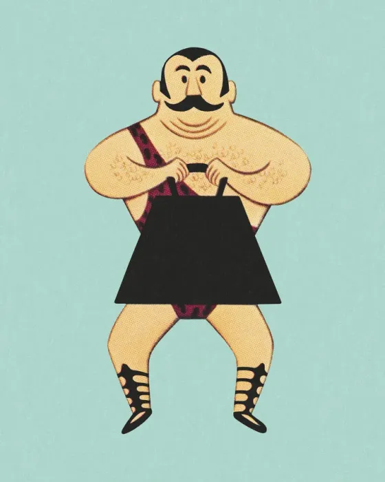Framed Print : Circus Strongman Framed Print : Circus Strongman
