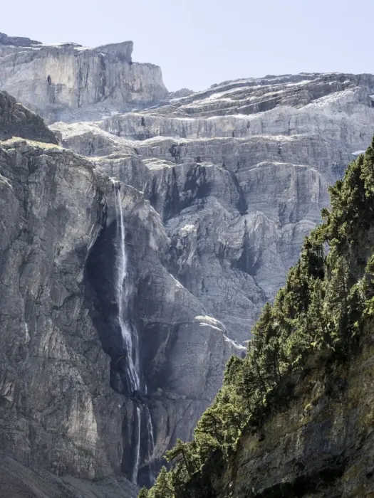 Framed Print : Cirque De Gavarnie. Waterfalls. Hautes Pyrenees. France. World Heritage by UNESCO, the great waterfall