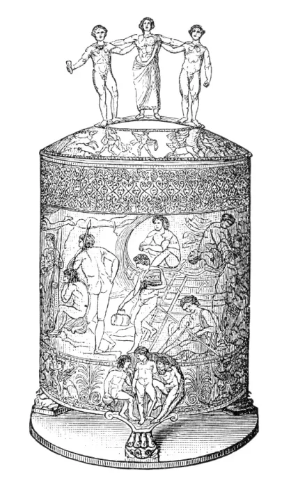 Framed Print : Cista Ficoroni (ritual vessel) Framed Print : Cista Ficoroni (ritual vessel)