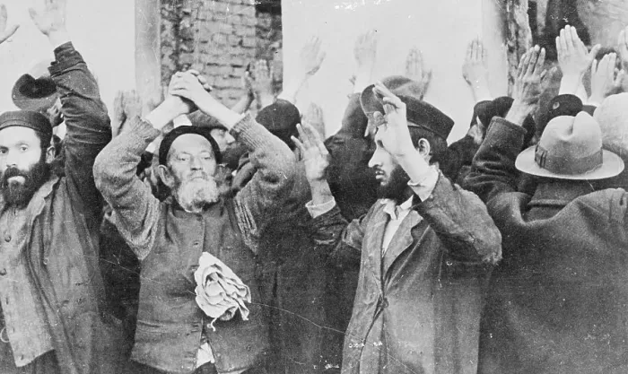 Framed Print : Citizens Being Accosted in Moscow Sector