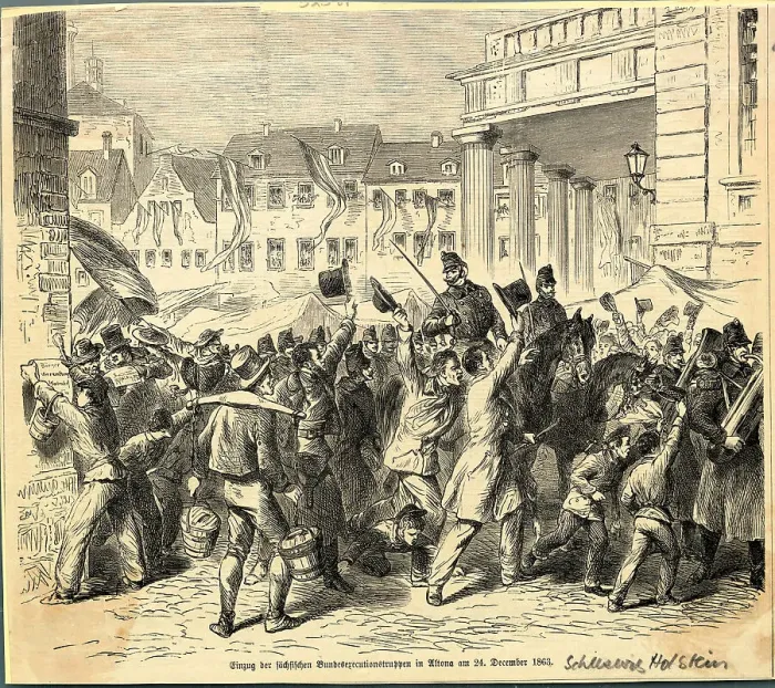 Framed Print : Citizens Attacking Soldiers on Horseback Framed Print : Citizens Attacking Soldiers on Horseback