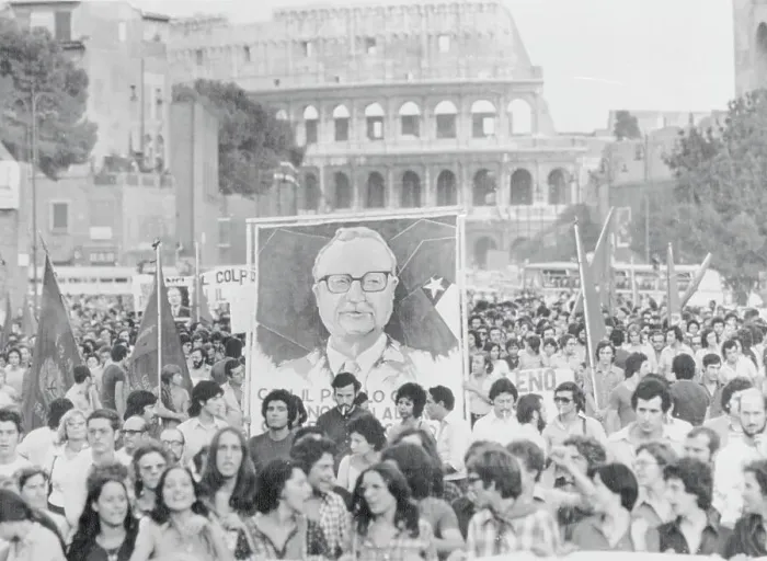 Framed Print : Citizens Protesting Army Control near Roman Colosseum Framed Print : Citizens Protesting Army Control near Roman Colosseum