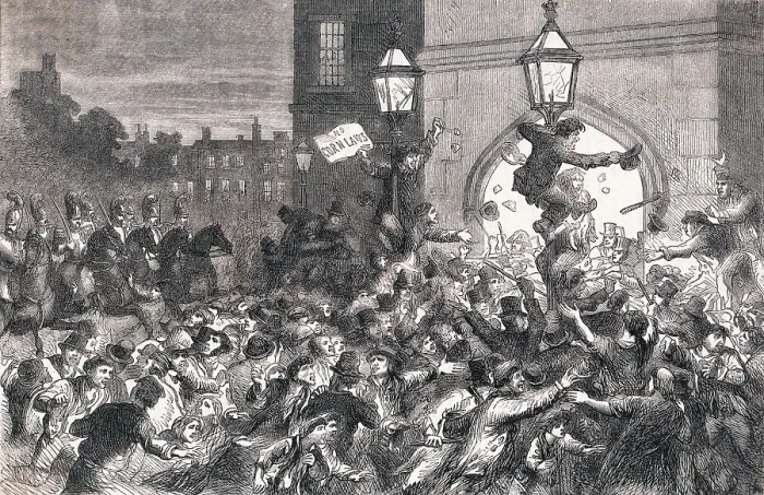 Framed Print : Citizens Rioting Framed Print : Citizens Rioting