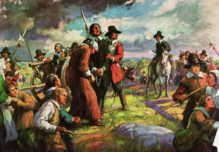 Framed Print : Citizens Taking Suspected Warlock to His Death Framed Print : Citizens Taking Suspected Warlock to His Death