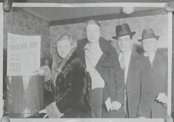 Framed Print : Citizens Voting on Lindbergh Case Framed Print : Citizens Voting on Lindbergh Case